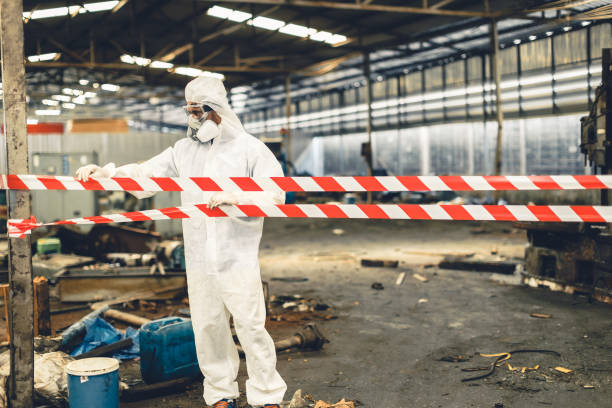 Professional Sewage Cleanup technician working in Phillipsburg, NJ